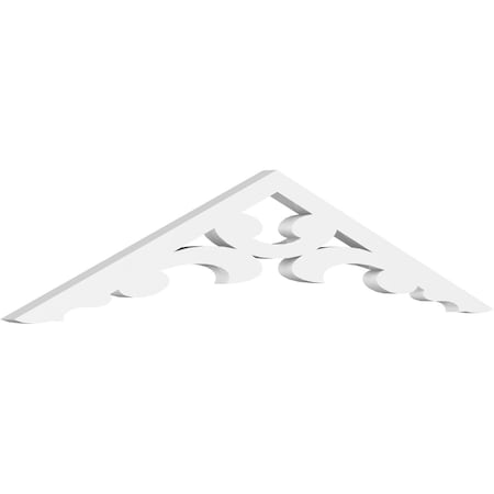 Ekena Millwork Pitch Vienna Architectural Grade PVC Gable Pediment, 36"W x 7 1/2"H x 1"P (5/12) GPP036X008X100VIE